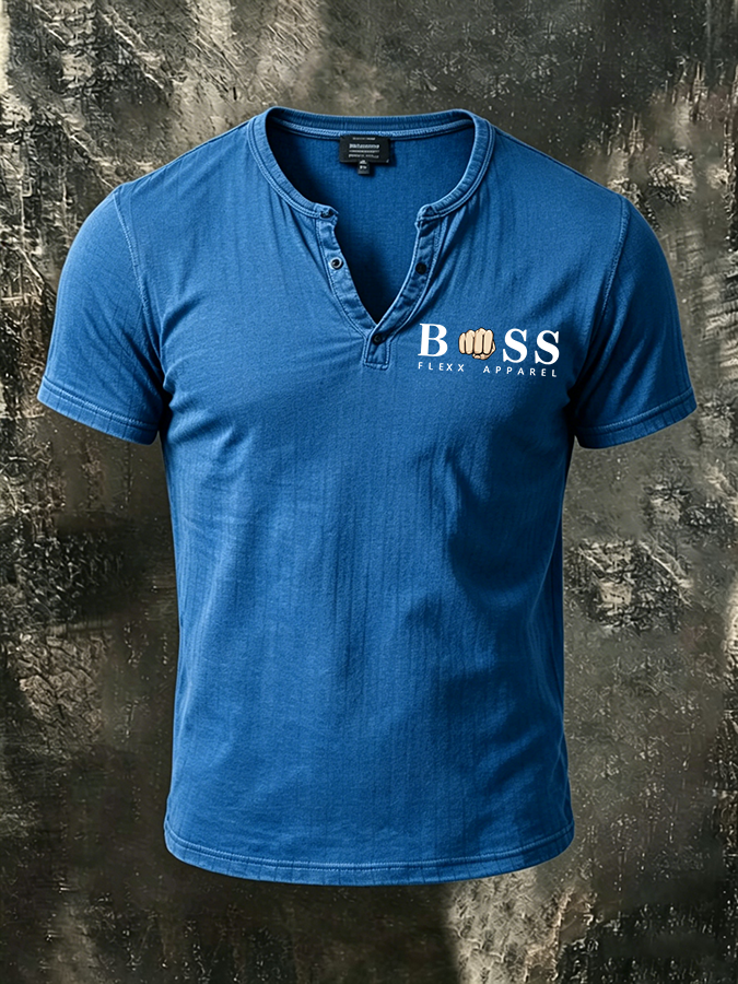 Men'S Casual Logo design  Small V-Neck Short Sleeved T-Shirt