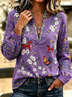 Women'S Floral Printed Top