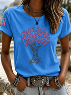 Women Leopard Truck Pink Ribbon Breast Cancer Warrior T-Shirt