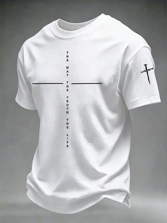 Men's Faith Printed Casual T-shirt