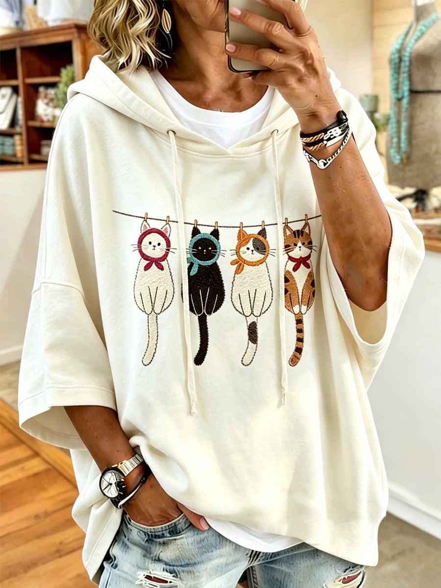 Women'S Casual Print Hoodie