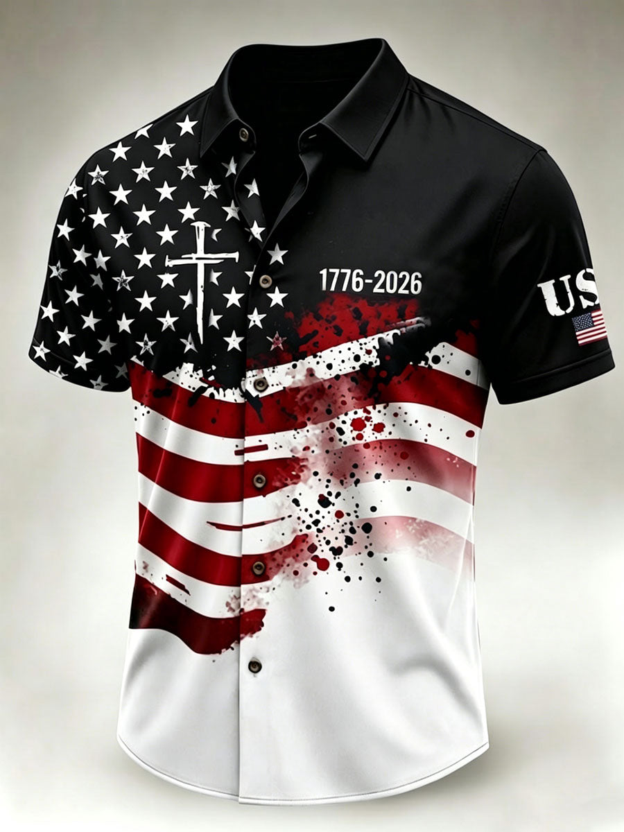 American Independence Day Men's Casual Shirt