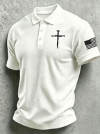 Men's Casual Printed Polo Shirt
