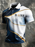 Men's business style polo shirt