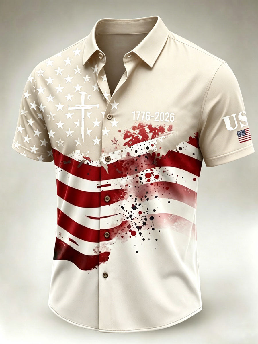 American Independence Day Men's Casual Shirt
