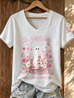 Women's Breast Cancer Print T-shirt