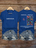 Women'S Faith Jesus Printed Casual T-Shirt