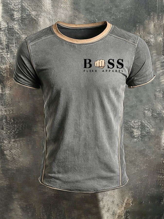 Men'S Business logo printed T-Shirt