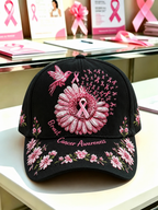 Unisex Retro Breast Cancer Awareness Promotion Casual Comfortable Baseball Cap