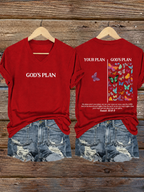 Women'S Faith Jesus Printed Casual T-Shirt