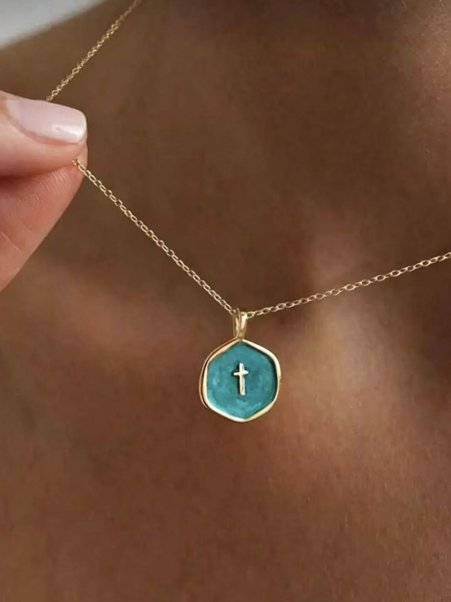 Women'S Faith Irregular Circular Versatile Casual Necklace