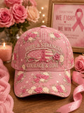 Unisex Pink Breast Cancer Promotion Baseball Cap