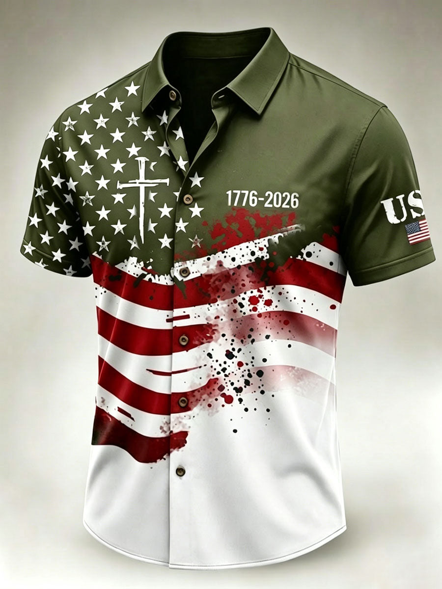 American Independence Day Men's Casual Shirt