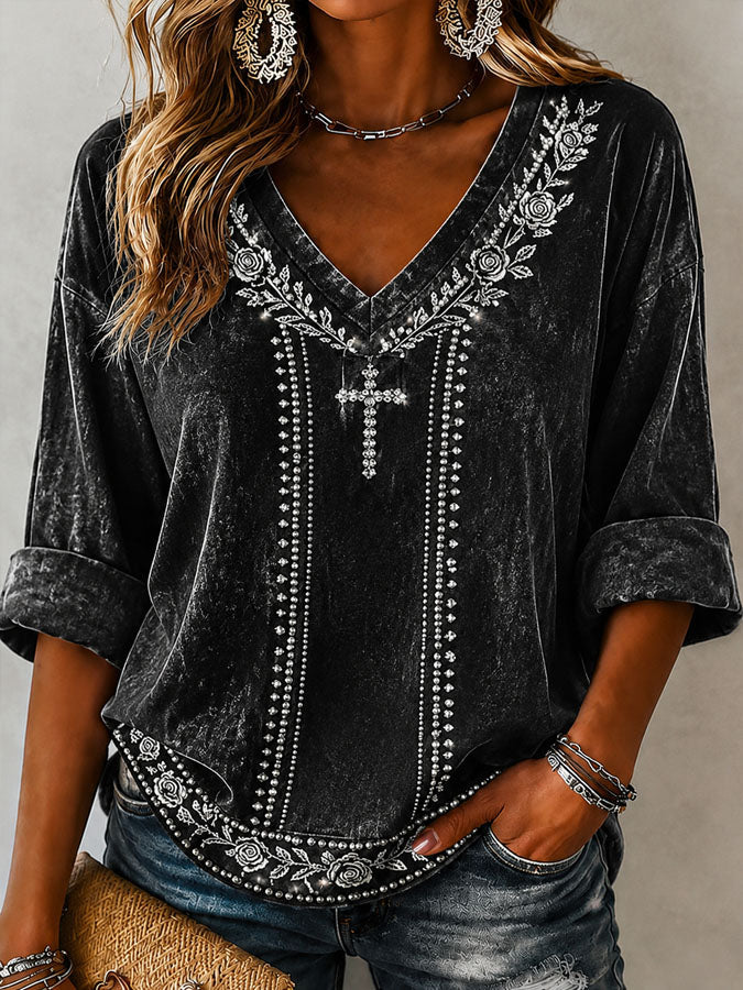 Women's Faith Cross Casual T-shirt