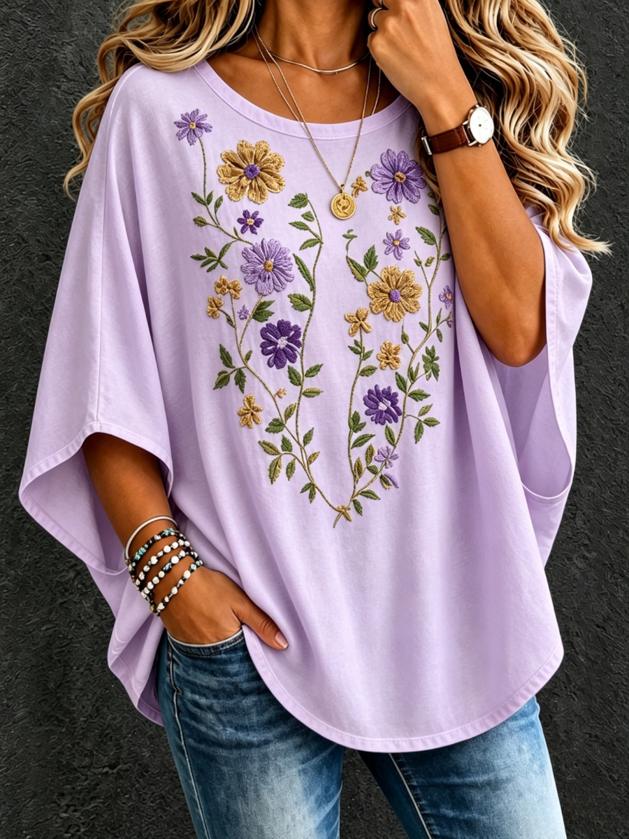 Women's casual cotton and linen Oversized Top