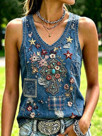 Women'S Western Style Faith Sleeveless T-Shirt