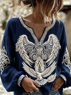 Women'S Faith Printed Casual Round Neck Top