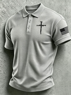 Men's Casual Printed Polo Shirt