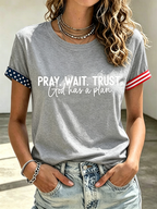 250Th Anniversary Commemorative Faith Printed Round Neck Top In The United States