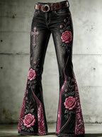 Women's Floral Casual Long Pants
