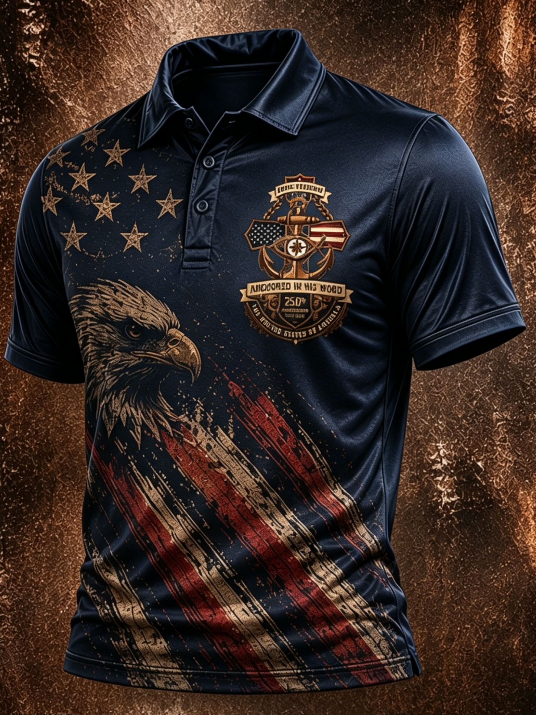 Men's Faith Printed Collar Polo shirt