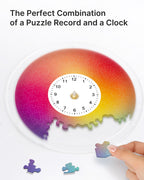 DIY Acrylic Puzzle Clock Kit - Chromatic Blur