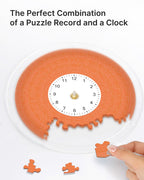 DIY Acrylic Puzzle Clock Kit - Vibrant Orange