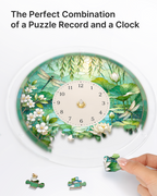 DIY Acrylic Puzzle Clock Kit - Summer Lotus Pond