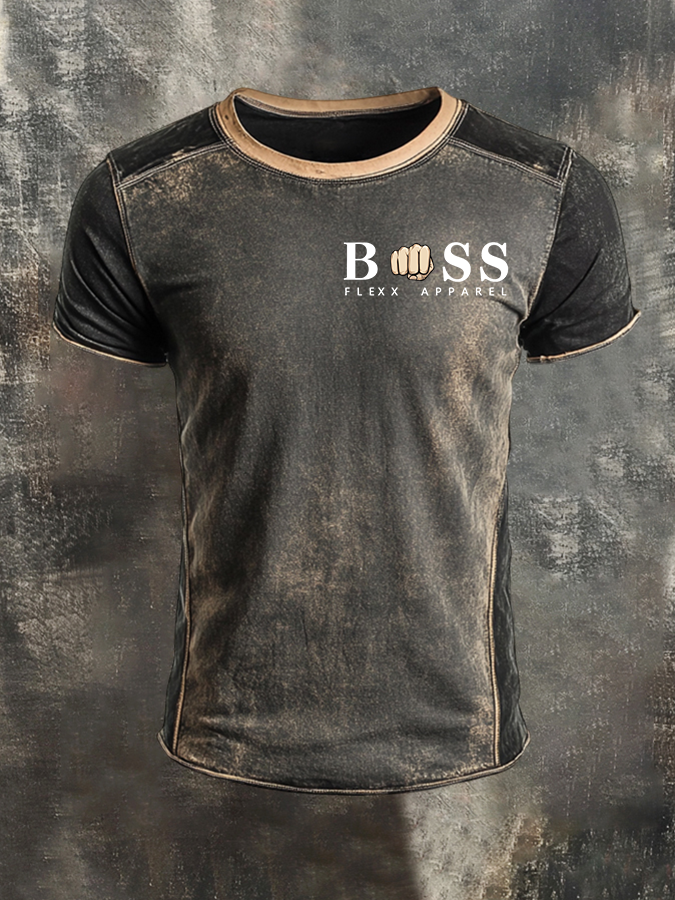 Men'S Business logo printed T-Shirt