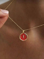Women'S Faith Irregular Circular Versatile Casual Necklace
