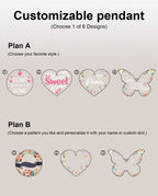 Acrylic Jigsaw Puzzle Suncatcher - Blush Garden Heart