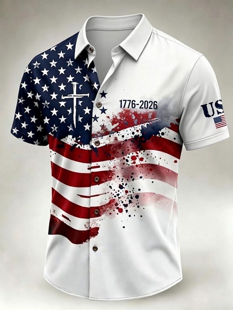 American Independence Day Men's Casual Shirt