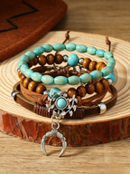 Vintage Western Bohemian Turquoise Bracelet