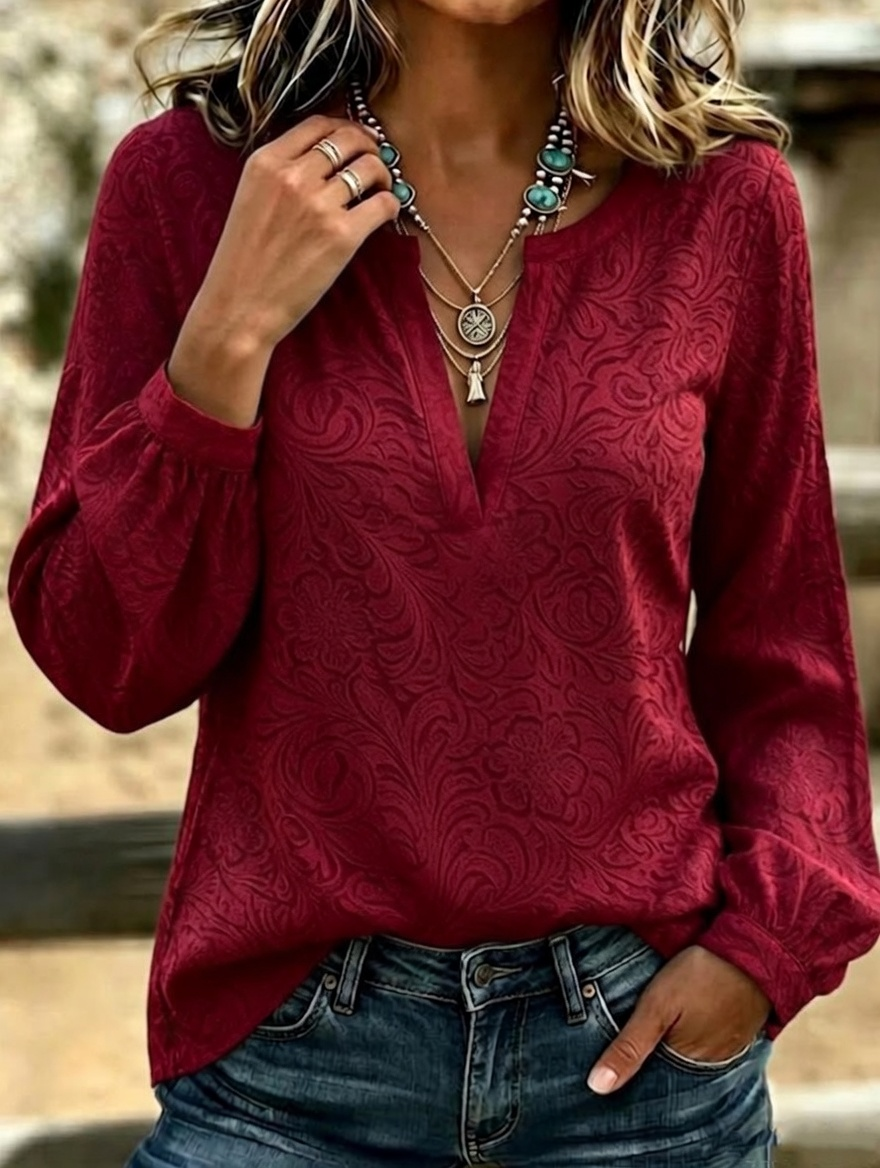 Women'S Floral Printed Top