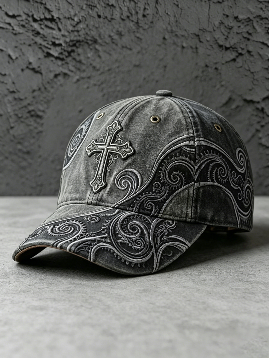 Vintage Faith Cross Casual Baseball Cap