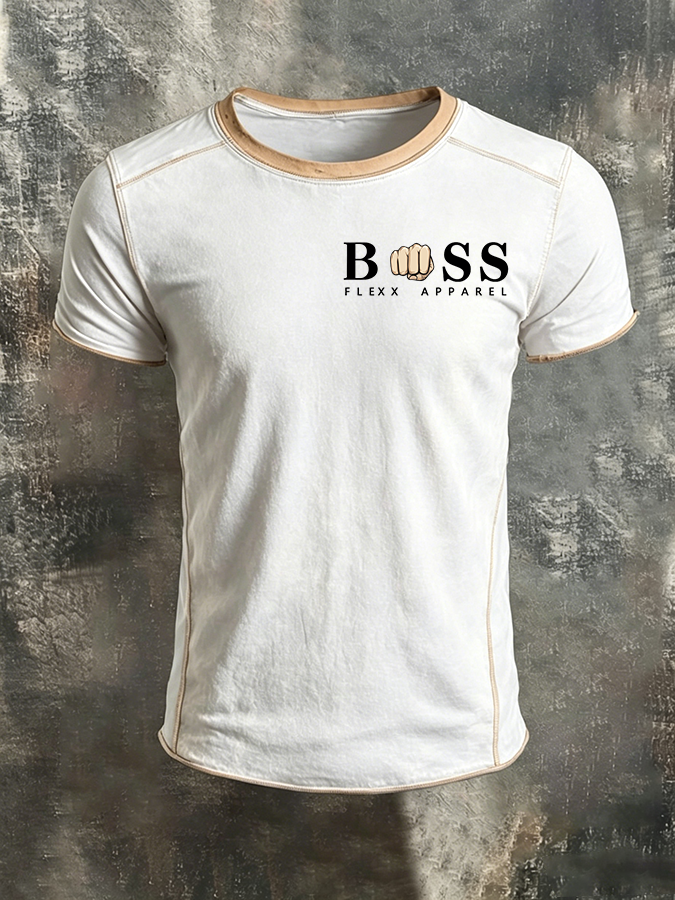 Men'S Business logo printed T-Shirt