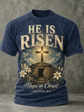 Men'S Faith Cross Printed Casual T-Shirt
