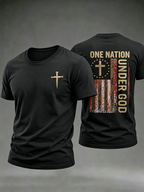 250Th Anniversary Faith Cross Printed Round Neck T-Shirt In The United States