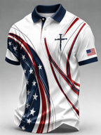 Men's 250th Anniversary Print Short-sleeve Polo Shirt