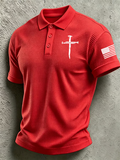 Men's Casual Printed Polo Shirt