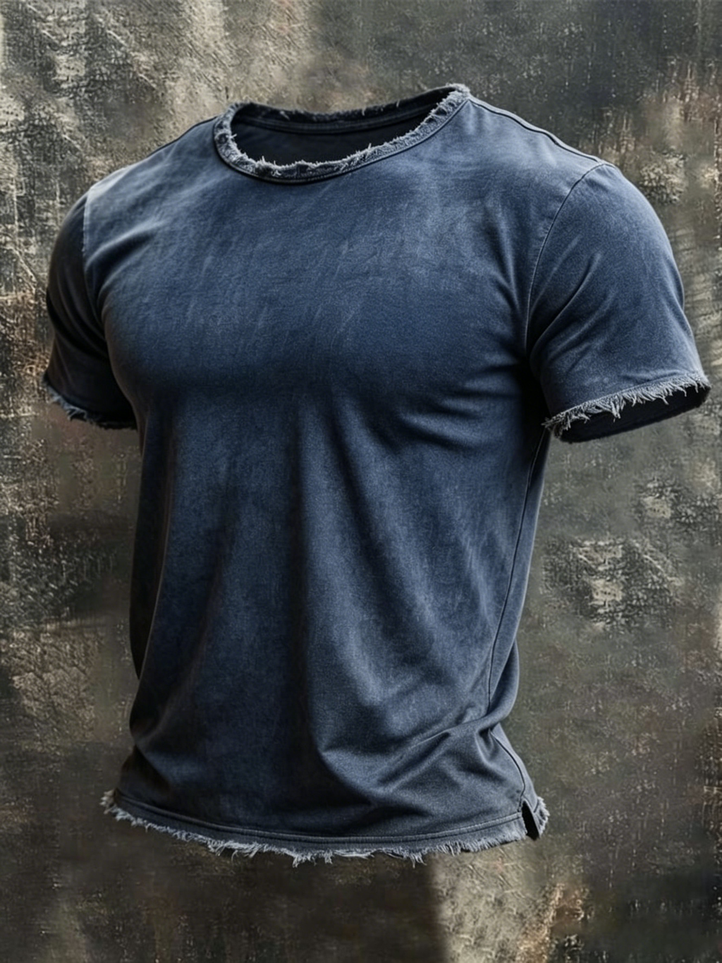 Men's solid color design Casual T-shirt