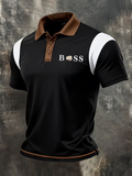 Men's business style polo shirt