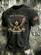 Men'S Patriotic Printed T-Shirt With Beliefs