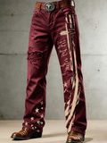 Men'S Faith Printed Casual Jeans