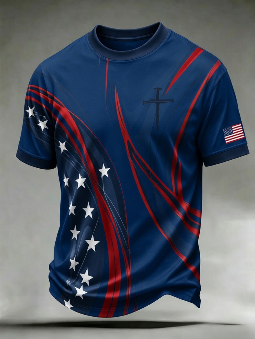 Men's Faith Casual Printed T-Shirt