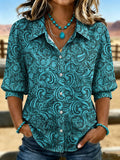 Women's Casual Retro Cotton Linen Shirt