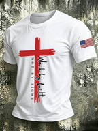 Men's Loves Jesus And Also Loves American T-Shirts