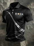 Men's business style polo shirt