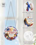 Acrylic Jigsaw Puzzle Suncatcher - Faith & Freedom