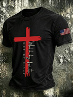 Men's Loves Jesus And Also Loves American T-Shirts